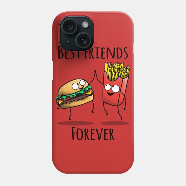 Cheeseburger and Fries BFF Phone Case by jozvoz