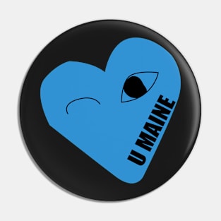 umaine heart design Pin