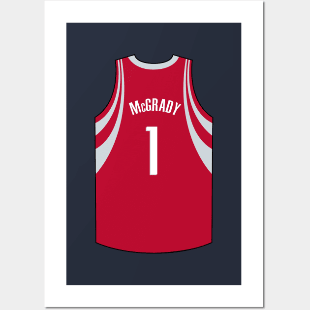 Tracy McGrady Houston Jersey Qiangy - Tracy Mcgrady - Posters and