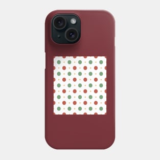 Merry christmas   polka dots Phone Case