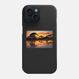 Sunset @ Strofilia forest, Prokopos lake Phone Case