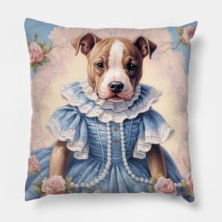 Pit Bull In A Dress Pillow