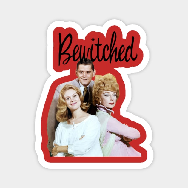 Bewitched  ,Elizabeth Montgomery, Dick York, Agnes Moorehead Magnet by CS77