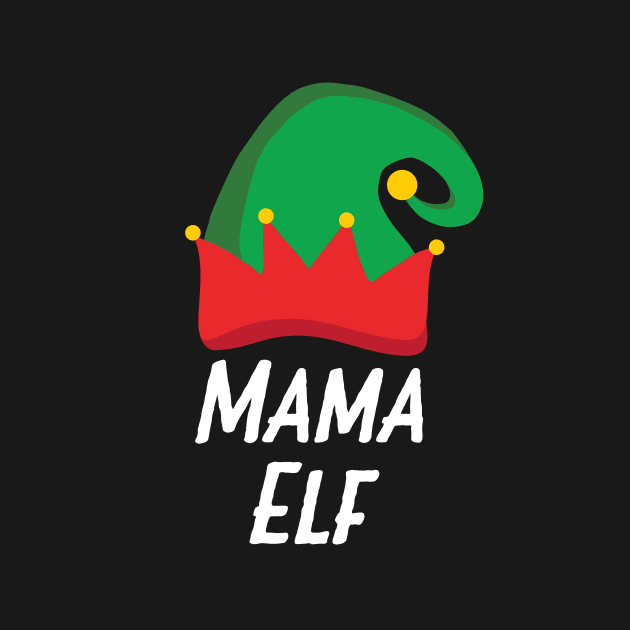 Cute Mama Elf Shirts: Funny Santa's Helper Gifts for Mom by teemaniac