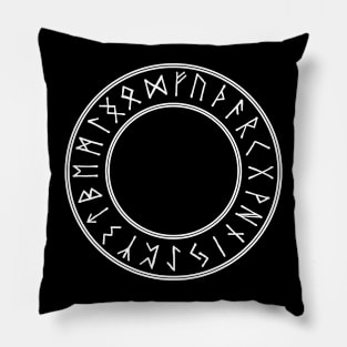 Elder Futhark Rune Circle Pillow