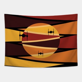 Sunset Fighters Tapestry