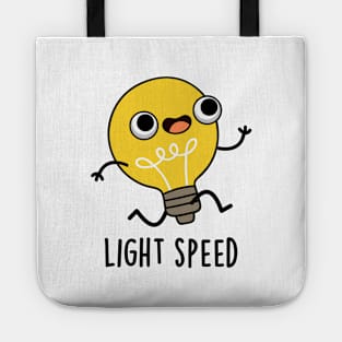 Light Speed Cute Running Bulb Pun Tote