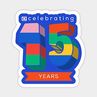 15 Year Anniversary Tee: Thematic 15 w/White Lettering Magnet