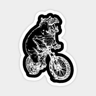 SEEMBO Hippopotamus Cycling Bicycle Bicycling Biking Bike Magnet