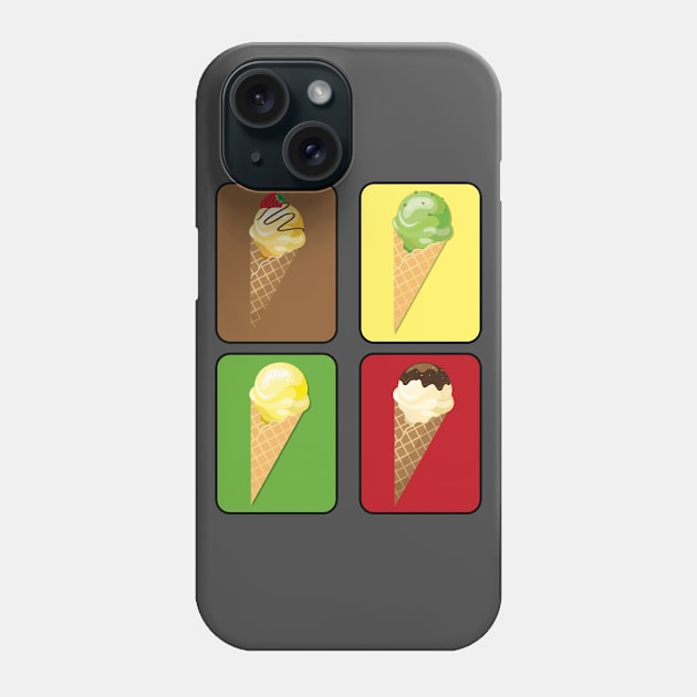 Ice cream in the waffle Phone Case by MissMorty2