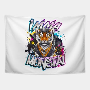 Imma Monsta! TIGER | Whitee | by Asarteon Tapestry