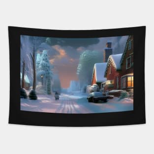 Winter landscape Tapestry