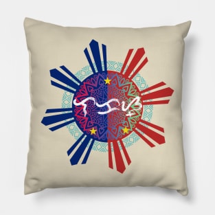 Baybayin word Lakas (Strength) Pillow