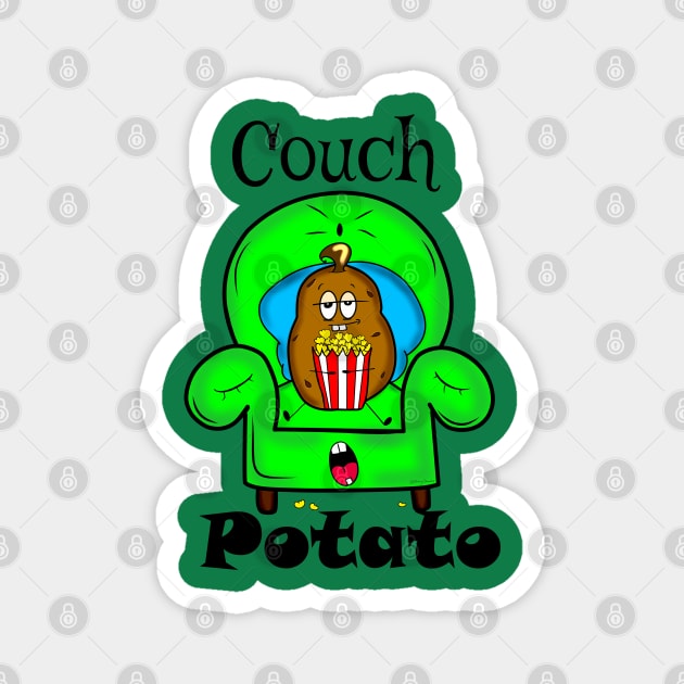 Couch Potato (Chip) Magnet by DitzyDonutsDesigns