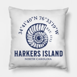 Harkers Island Nautilus Summer Vacation in NC Pillow