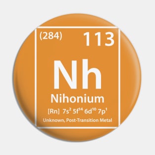 Nihonium Element Pin