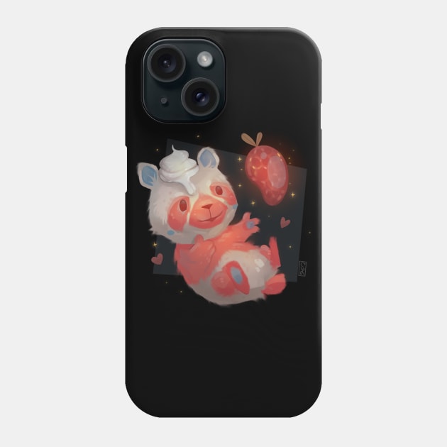 Strawberry Panda Phone Case by Claire Lin