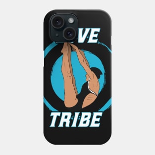 Womens Diving Dive Tribe Springboard Platform Diver Phone Case