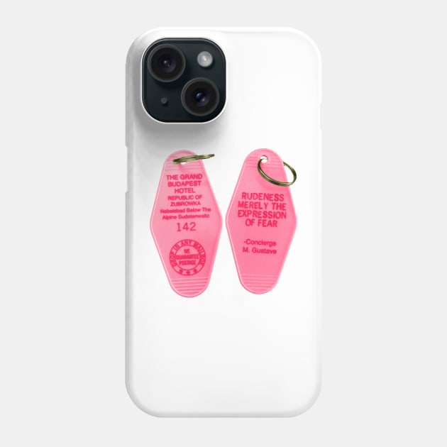 The Grand Budapest Hotel Key Tag Phone Case by O O Screen