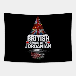 British Grown With Jordanian Roots - Gift for Jordanian With Roots From Jordan Tapestry