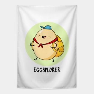 Eggsplorer Cute Egg Pun Tapestry