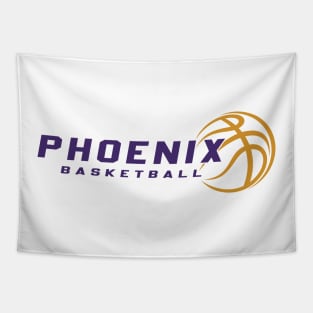 Retro Phoenix Basketball Team Tapestry