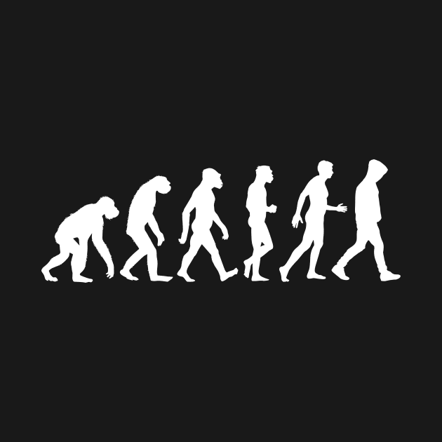 Hoodie Evolution-Man-Joke-Humor-Urban by StabbedHeart