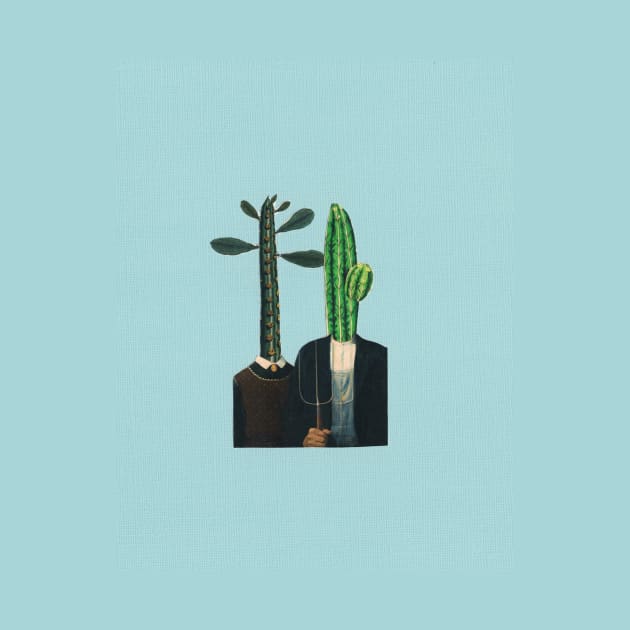 American Gothic Cactus Head by martynzero