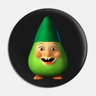 Funny Avocado Gnome Pin