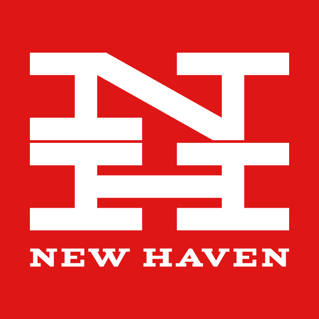 New Haven Railroad 1954 White Logo With Name by MatchbookGraphics