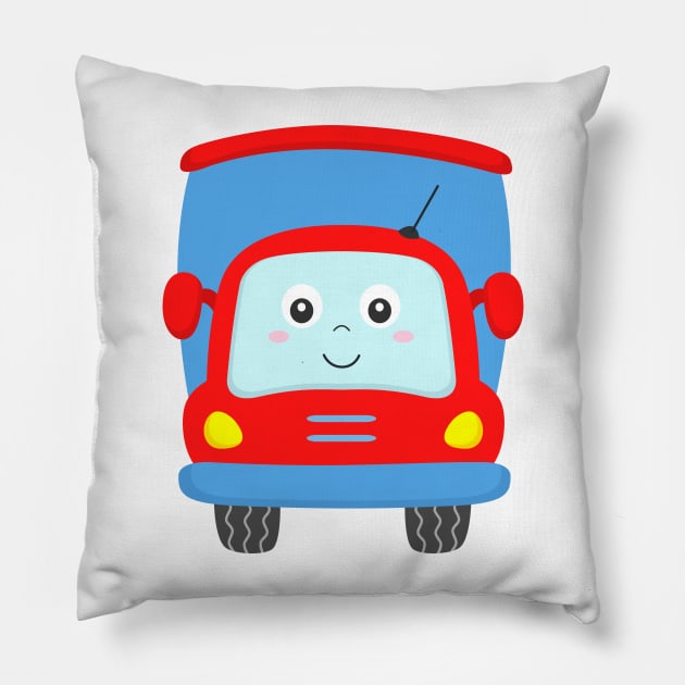 Heavy Truck Lorry Pillow by samshirts