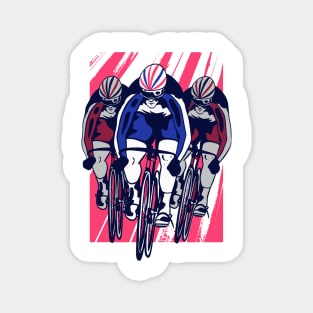 Track Cyclist Magnet