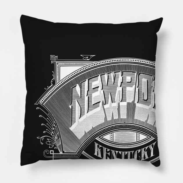 Vintage Newport, KY Pillow by DonDota