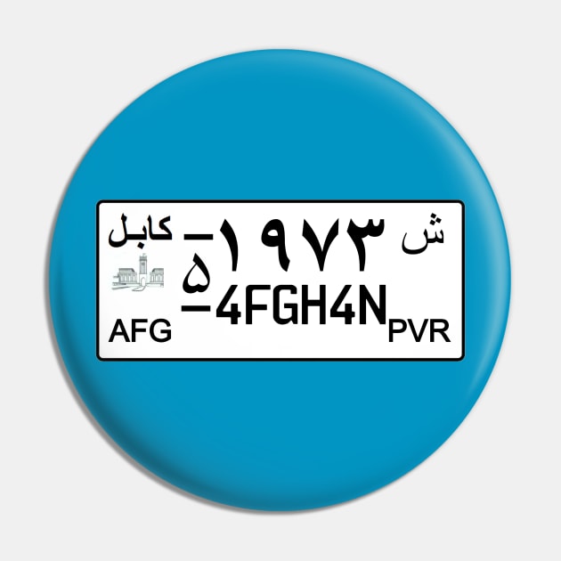 Afghanistan car license plate Pin by Travellers
