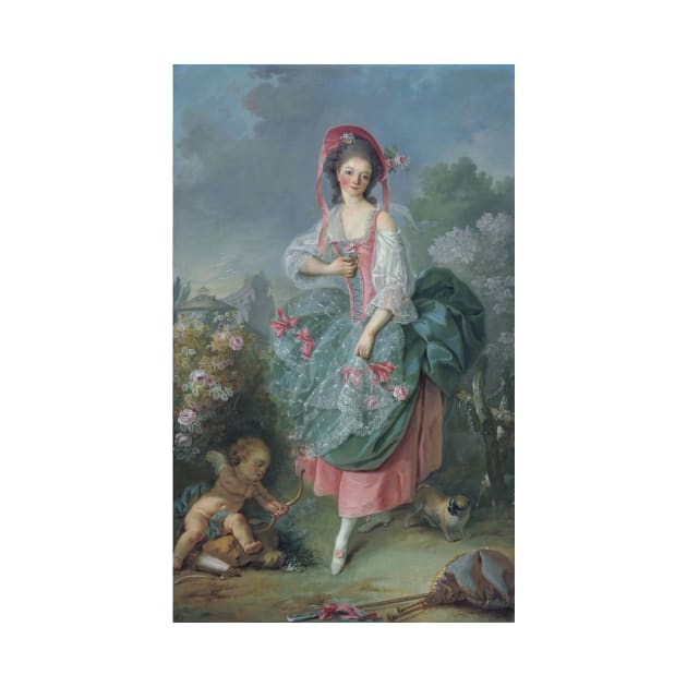 Mademoiselle Guimard as Terpsichore - Jacques-Louis David by themasters