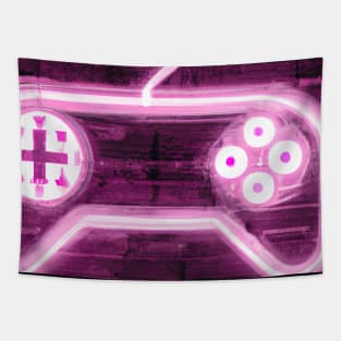 Neon Gaming Controller for Gamer Tapestry