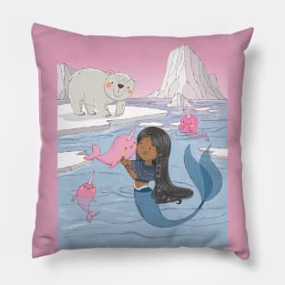 Artic mermaid Pillow