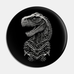 Portrait Of A T-Rex Pin