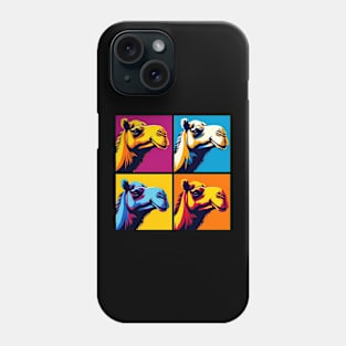 Desert Dazzle: Pop Art Camel Creation Phone Case