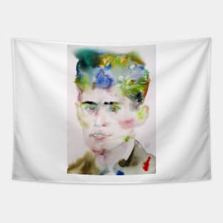 FRANZ KAFKA watercolor portrait .3 Tapestry