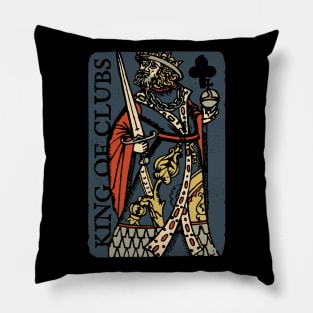 Character of Playing Card King of Clubs Pillow