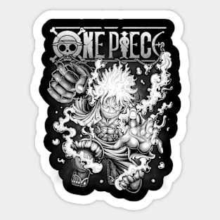 One piece luffy gear 5 Sticker by Soulzodiac