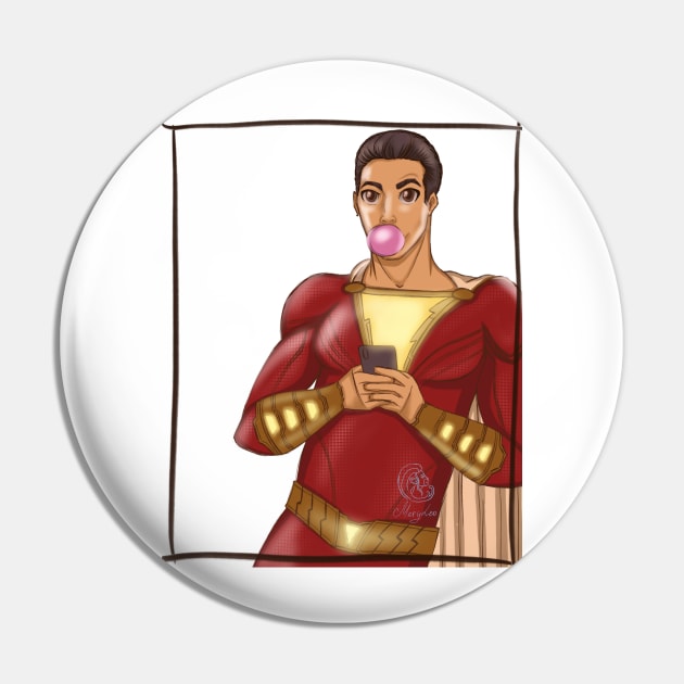 Shazam! Superhero from DC comics in anime style Pin by h0lera