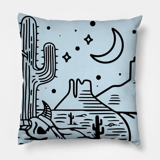 Vintage Sedona Arizona Desert Night T-Shirt Pillow by Iambolders