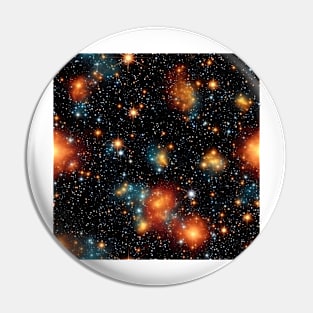 Deep Outer Space Pattern 17 Pin