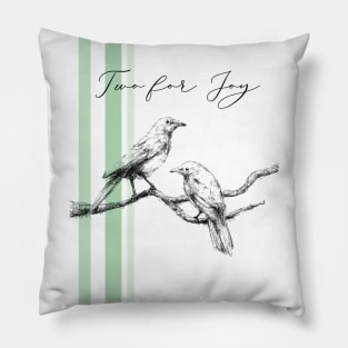 Two for Joy Magpies Pillow