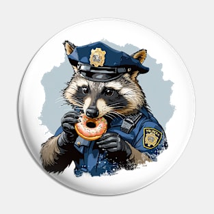 police raccoon Pin