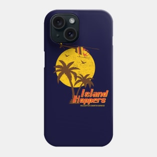 Island Hoppers - Helicopter Charter Service - vintage logo Phone Case