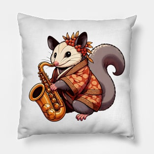 Possum saxophone player Pillow