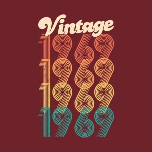 50th Birthday Gift - Vintage 1969 Women Men Awesome 69 T-Shirt